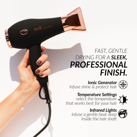 muk blow 3900lr dryer rose gold 3